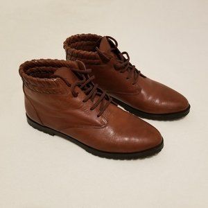 Sporto Women’s Cognac Leather Booties   8 M